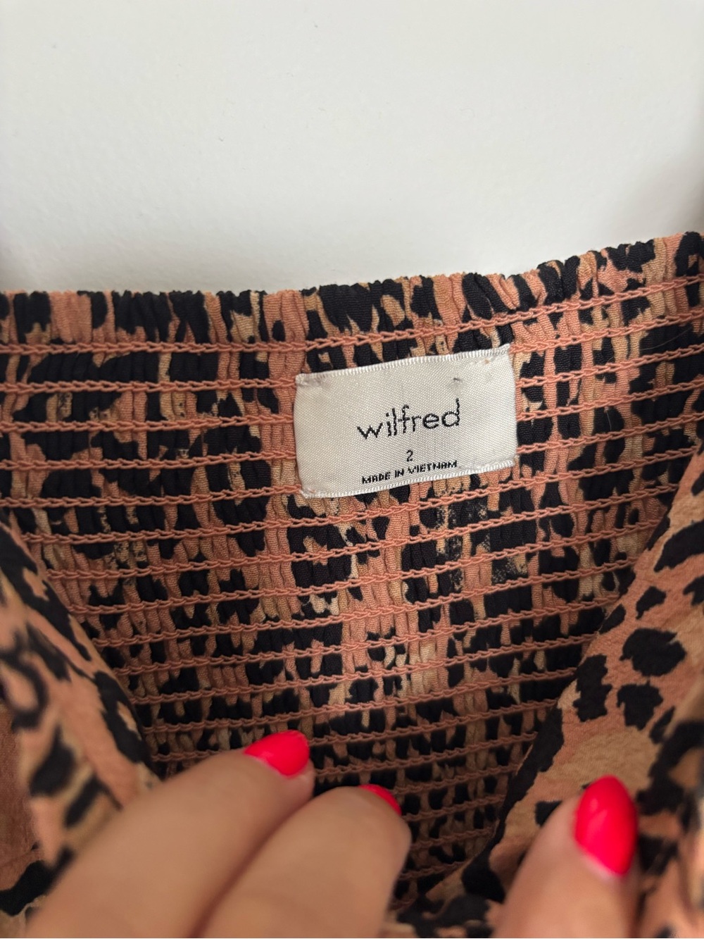 Wilfred Leopard Print Tie-Strap Mini Dress - Picture 3 of 3